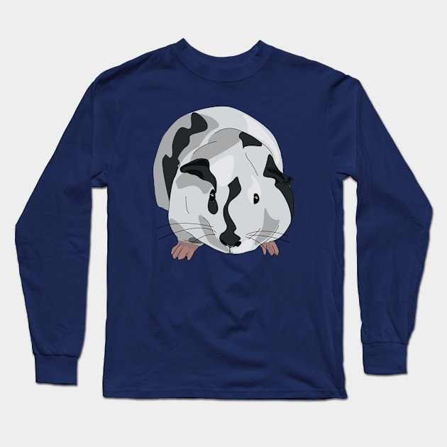 Companion No 12 - Full Color - Guinea Pig Art Long Sleeve T-Shirt by Fun Funky Designs